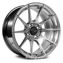 Advanti Racing STORM S1 Wheels 15x8 (25, 4x100, 73.1) Titanium Rims Set of 4