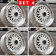 Brand New 15 X 7.0 White Rs Style Rims Wheels Offset 20 4x100/114.3 (set 4)