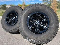 Beadlock 2022 Ford Bronco OEM SET OF 5 Wheels 6 lug rims 35 Tires Goodyear M/T