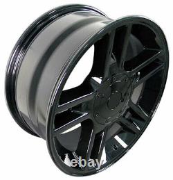 Black 20 Wheel Tire SET Fit Ford F150 Harley Style Goodyear Tires