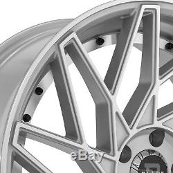 Blade BRVT-455 VENZO Wheels 22x9 (35, 5x114.3, 74.1) Silver Rims Set of 4