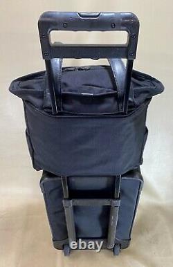 Briggs & Riley Black Carry On Set Small Tote & 21 Upright Exp Wheeled Suitcase