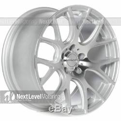CIRCUIT PERFORMANCE CP31 18x9 5-114.3 +24 SILVER MACHINED WHEELS RIMS (SET OF 4)