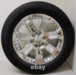 Chevy 20 Chrome Wheels Goodyear Tires Set For 2000-18 Silverado Tahoe Suburban