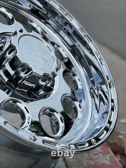 Chrome Aluminum Wheels Rims Tires 33 12.50 18 Mt 2500 3500 Sierra Silverado 8