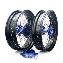 DRZ400SM For Suzuki Supermoto 17 CNC Machined Wheels Set DR-Z 400 SM 2000-2024