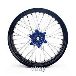 DRZ400SM For Suzuki Supermoto 17 CNC Machined Wheels Set DR-Z 400 SM 2000-2024