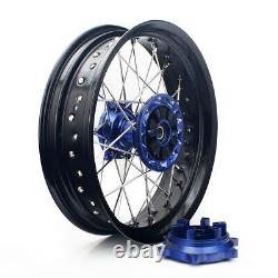 DRZ400SM For Suzuki Supermoto 17 CNC Machined Wheels Set DR-Z 400 SM 2000-2024