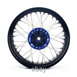 DRZ400SM For Suzuki Supermoto 17 CNC Machined Wheels Set DR-Z 400 SM 2000-2024