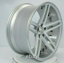 EX20 Silver Staggered Wheels 20x8.5 / 20x10 (Open Box) Rims Set of 4 wheels