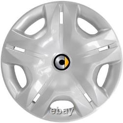 FITS SMART CAR FORTWO # 497-15SM 15 Hubcaps / Wheel Covers NEW SET/4