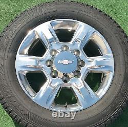 Factory Chevrolet Silverado Wheels Tires 2500HD Set New OEM GM 20 inch Polish