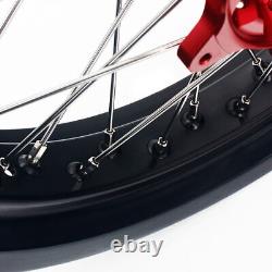 For SUZUKI 17 Supermoto Spoked Wheels Cush Drive Set DRZ400SM DRZ400S 2000-2024