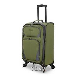 Forza Green Softside Rolling Suitcase Luggage Set (2-piece) Traveler Tote