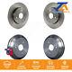 Front Rear Disc Brake Rotors Drums Kit For 2005-2016 Smart Fortwo