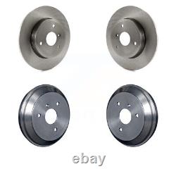Front Rear Disc Brake Rotors Drums Kit For 2005-2016 Smart Fortwo