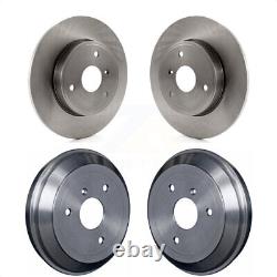 Front+Rear Disc Brake Rotors Drums Kit For Smart Fortwo