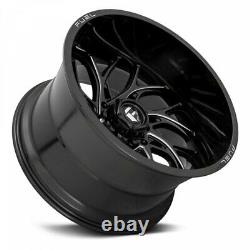 Fuel Runner Gloss Black Wheels Rims 275 55 20 Gripper A/t Tires Gmc Sierra 1500