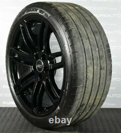 Genuine Audi A5 S5 Alloy Wheels VIPER BLACK With Dunlop Tyres 5x112