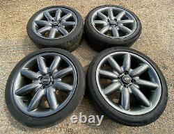 Genuine Oem Mini Cooper S R53 Alloy Wheels + Tyres Dark Anthracite Metallic