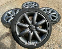 Genuine Oem Mini Cooper S R53 Alloy Wheels + Tyres Dark Anthracite Metallic