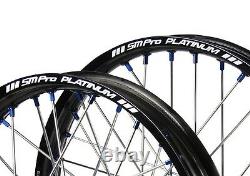Husaberg FS 570 FS570 Supermotard 2011 Wheels Set Blue Black 18 21 Rims