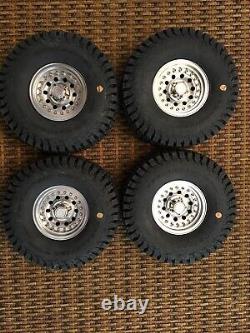 INJORA RC Rims 4pcs 1.9 Inch Beadlock RC Wheel Rim Set & Proline Tires (New)