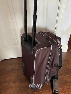 JM New York Brown Luggage Duffle Suitcase with Wheels Carry-on Set