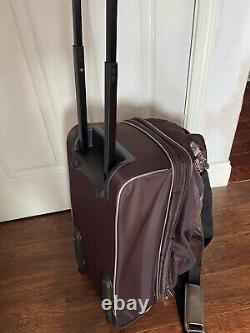 JM New York Brown Luggage Duffle Suitcase with Wheels Carry-on Set