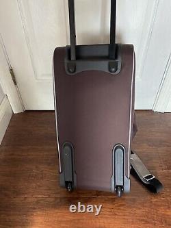 JM New York Brown Luggage Duffle Suitcase with Wheels Carry-on Set