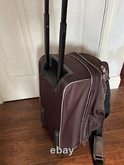 JM New York Brown Luggage Duffle Suitcase with Wheels Carry-on Set