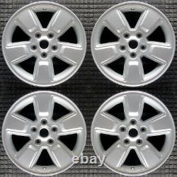 Jeep Liberty All Silver Small Cap 16 OEM Wheel Set 2008 to 2012