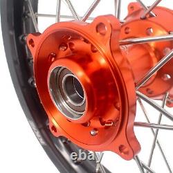 KKE 17/14 Small Kid's Wheels Rim Set Fit KTM SX85 2021-2023 Gas Gas MC85 CNC Hub