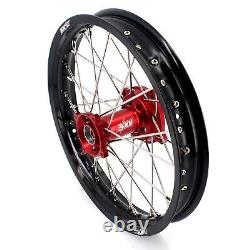KKE 17/14 Small Kid's Wheels Rims Set Fit Honda CRF150R 2007-2024 CNC Red Hub