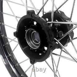 KKE 17/14 Small Kid's Wheels Rims Set Fit KTM SX85 2021-2023 Gas Gas MC85 Black