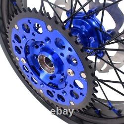 KKE 17 Motard Wheels Set For Suzuki DRZ400SM 05-2022 Supermoto Rims Black Spoke