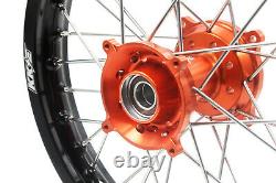 KKE 1.417 / 1.614 Small Kid's Wheels Rims Set For KTM85 SX 2003-2020 Mini Hub