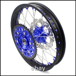 KKE 21-18 CNC Enduro Wheels Rims Set Fit SUZUKI DRZ400SM 2005-2022 Disc Blue Hub