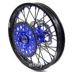 KKE 21 18 CNC Wheels Rims Set Fit Suzuki DRZ400SM 2005-2022 Blue Dirt Bike