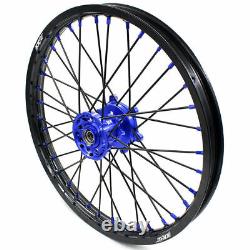 KKE 21 18 CNC Wheels Rims Set Fit Suzuki DRZ400SM 2005-2022 Blue Dirt Bike