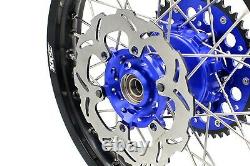 KKE 21/18 Cush Drive Wheels Set Fit Suzuki DRZ400SM 2005-2021 Blue 310MM Discs