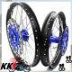 Kke 21/18 Enduro Cnc Dirt Bike Wheel Rim Set For Suzuki Drz400sm 2005-2020 Blue