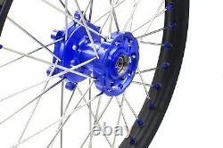 KKE 21/18 Enduro Motorcycle Dirt Wheels Rims Set for Suzuki DRZ400SM 2005-2022