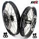 Kke 21/18 Enduro Wheels Rims Set Fit Suzuki Drz400sm 2005-2020 Black 310mm Disc