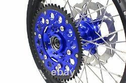 KKE 21/18 Enduro Wheels Rims Set Fit Suzuki DRZ400SM 2005-2020 310MM Disc Blue