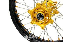 KKE 21/18 Enduro Wheels Rims Set For SUZUKI DRZ400S 2000 DRZ400SM 2020 DRZ400E