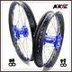 Kke 21/18 Spoked Enduro Wheels Set For Suzuki Drz400s Drz400sm Drz400e Blue Nip