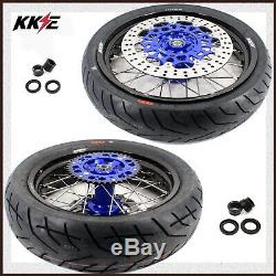 KKE 3.5/4.2517 Supermoto Wheels Rim Set CST Tyres For SUZUKI DRZ400SM 2005-2019