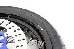 KKE 3.5/4.2517 Supermoto Wheels Rim Set CST Tyres For SUZUKI DRZ400SM 2005-2019