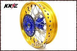 KKE 3.5/4.2517 Supermoto Wheels Rims Set For SUZUKI DRZ400SM 2005-2019